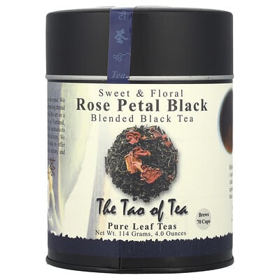 The Tao of Tea Sweet & Floral, купажированный черный чай, лепестки розы, 4 oz (114 g)