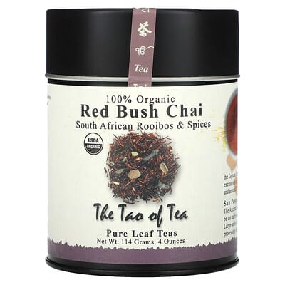 100% Organic South African Rooibos & Spices, чай Red Bush Chai, 4 oz (114 g)