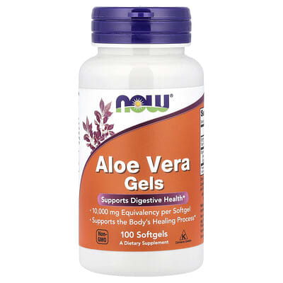 Aloe Vera гель, 100 мягких капсул (50 mg в каждой капсуле)