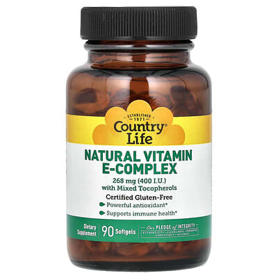 Натуральный витаминный комплекс с Mixed Tocopherols, 268 mg (400 IU), 90 мягких капсул