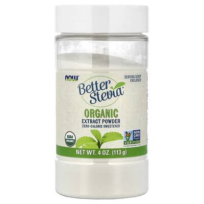 Better Stevia®, органический экстракт в порошке, 4 oz (113 g)