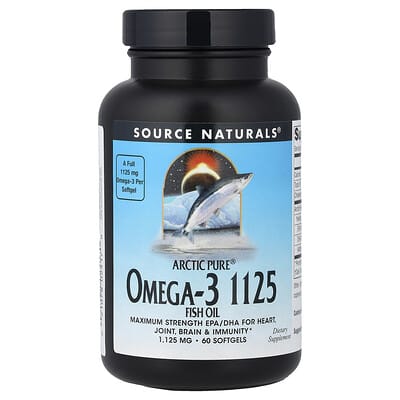 Arctic Pure®, Omega-3 Fish Oil, 1,125 mg, 60 Softgels