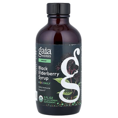 Kids, Black Elderberry Syrup, 3 fl oz (89 ml)