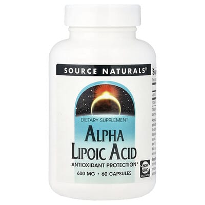 Альфа-липоевая кислота, 600 mg, 60 капсул
