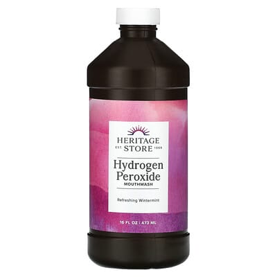 Hydrogen Peroxide Mouthwash, Refreshing Wintermint, 16 fl oz (473 ml)