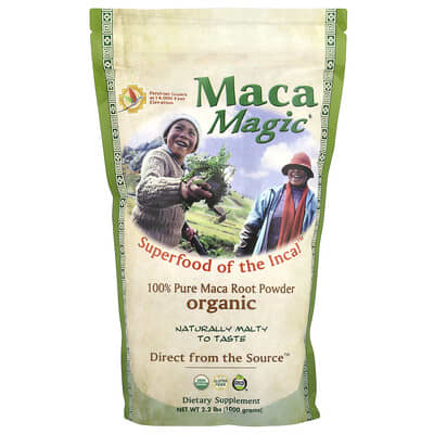 Organic 100% Pure Maca Root Powder, 2.2 lbs (1,000 g)