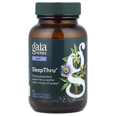 Gaia Herbs SleepThru®, 60 жидких фитокапсул