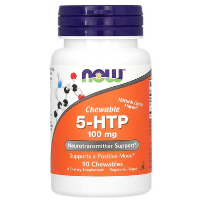 5-HTP, Citrus, 100 mg, 90 Chewables