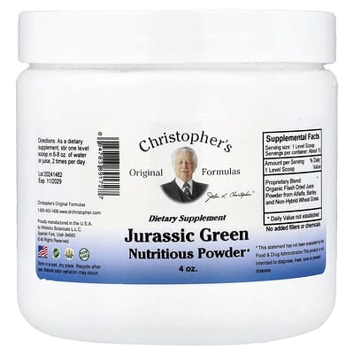 Зеленый питательный порошок Jurassic, 4 oz