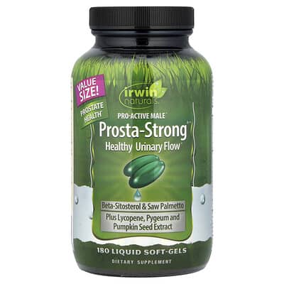 Pro-Active Male, Prosta-Strong®, для здорового мочеиспускания, 180 жидких мягких капсул