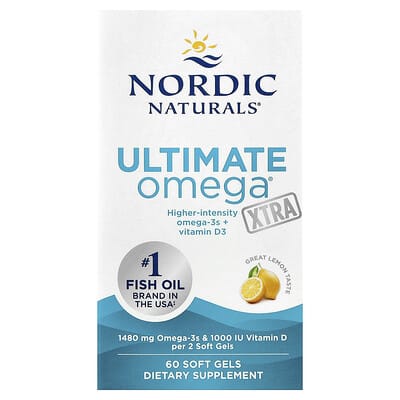 Ultimate Omega® Xtra, Lemon, 60 Soft Gels