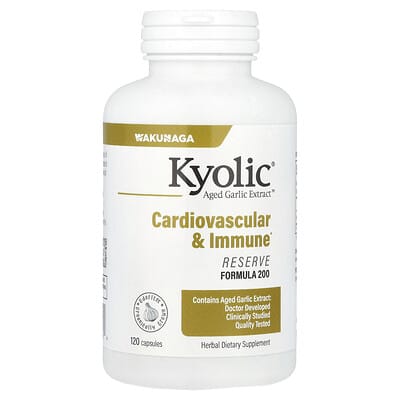 Aged Garlic Extract™, Cardiovascular & Immune, Reserve Formula 200, 120 капсул (600 mg per Capsule)
