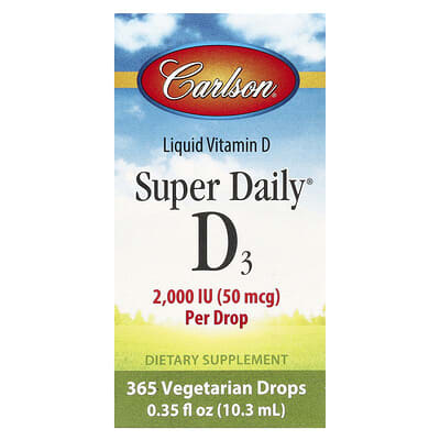 Super Daily® D3, 50 mcg (2,000 IU), 0.35 fl oz (10.3 ml)