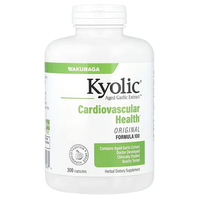 Aged Garlic Extract™, Cardiovascular Health, Original Formula 100, 300 Capsules (300 mg per Capsule)