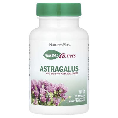 БАД NaturesPlus Herbal Actives Astragalus 450 mg 60 Capsules
