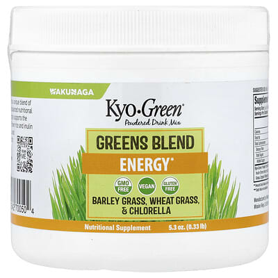 Сухой напиток Kyo-Green® Powdered Drink Mix, Greens Blend, 5.3 oz (0.33 lb)