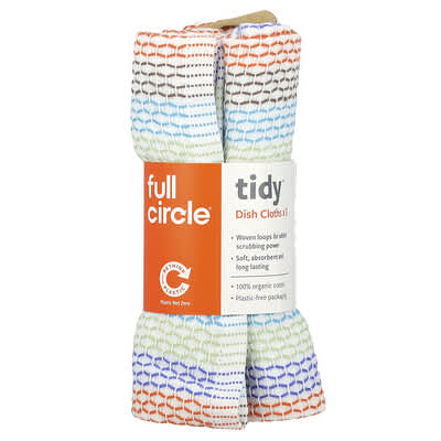 Full Circle Tidy™ салфетки для мытья посуды, разноцветные, 3 шт.