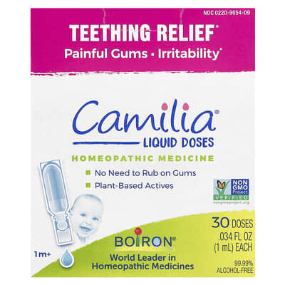 Camilia®, средство от прорезывания зубов, 1 Month+, 30 доз, 0.034 fl oz (1 ml) каждая
