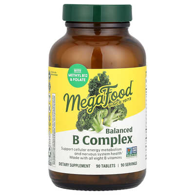 MegaFood Balanced B Complex, 90 таблеток