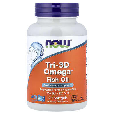 Tri-3D Omega™ Рыбий жир, 90 мягких капсул
