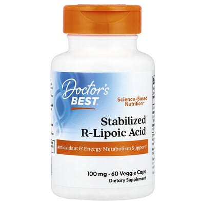 Stabilized R-Lipoic Acid, 100 mg, 60 Veggie Caps