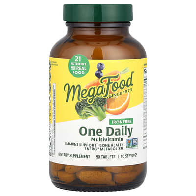 One Daily Multivitamin, Iron Free , 90 Tablets