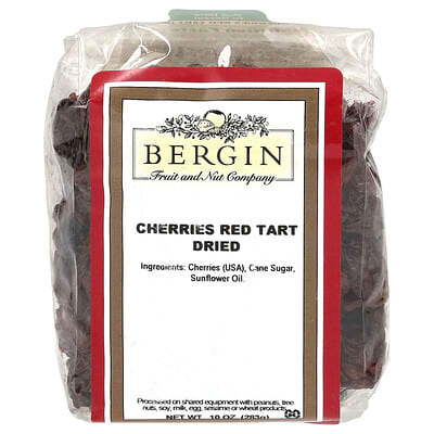 Bergin Fruit and Nut Company Красная кислая вишня, сушеная, 283 g