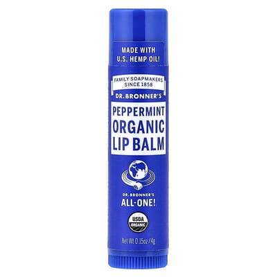 Органический бальзам для губ Dr. Bronner's Peppermint 0.15 oz (4 g)