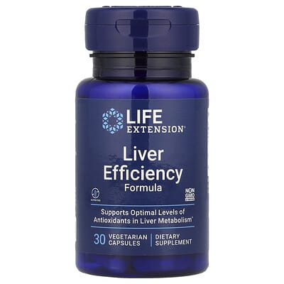 Liver Efficiency Formula, 30 вегетарианских капсул
