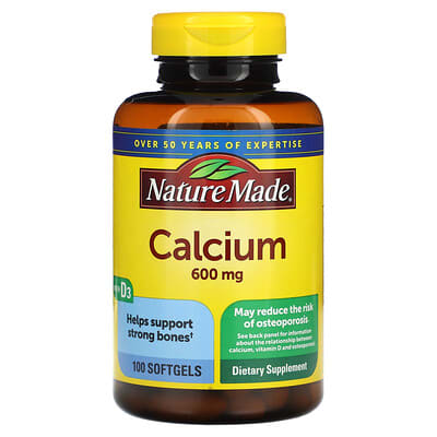 Calcium with Vitamin D3, 100 Softgels