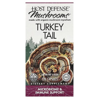 Mushrooms™, Turkey Tail, 120 капсул (0.5 g per Capsule)