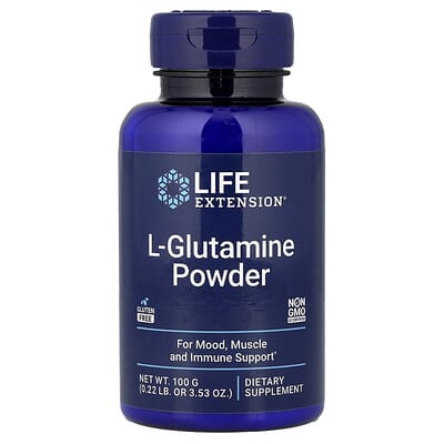Life Extension порошок L-Glutamine, 3.53 oz (100 g)