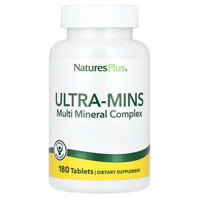 NaturesPlus Ultra-Mins, комплекс минералов, 180 таблеток