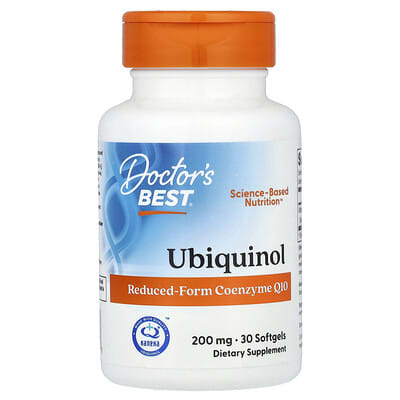 Убихинол, 200 mg, 30 мягких капсул