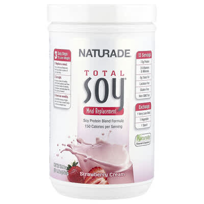Total Soy®, Заменитель пищи, Клубничный крем, 507 g