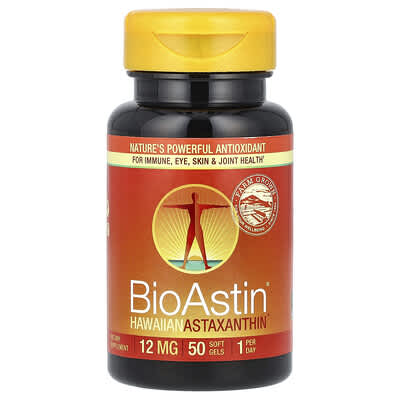 BioAstin®, Hawaiian Astaxanthin, 12 mg, 50 Soft Gels