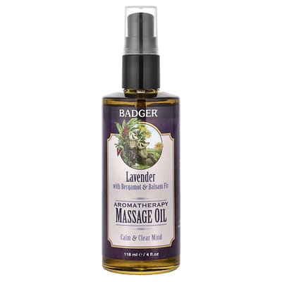 Масло для ароматерапевтического массажа, лаванда с бергамотом и пихной, 4 fl oz (118 ml)