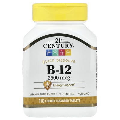Vitamin B-12, Cherry, 2,500 mcg, 110 Tablets