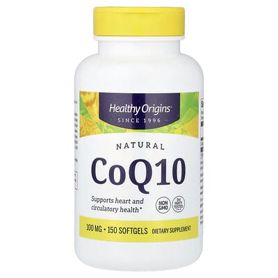 Natural CoQ10, 100 mg, 150 Softgels