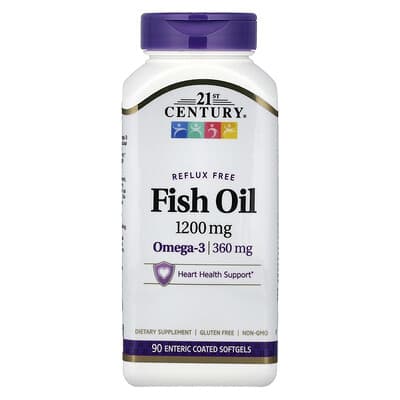 Fish Oil, 1,200 mg, 90 Enteric Coated Softgels