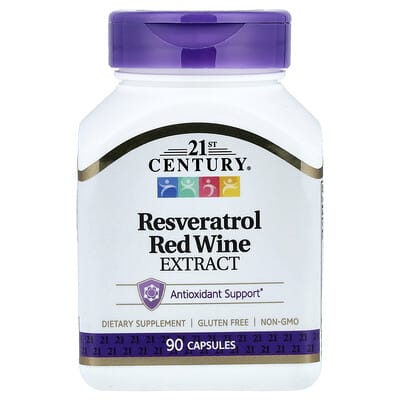 Resveratrol Red Wine Extract, 90 Capsules