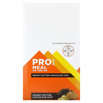 ProBar Meal® On-The-Go, Шоколадный батончик с арахисовой пастой, 12 шт, 3 oz (85 g) каждый