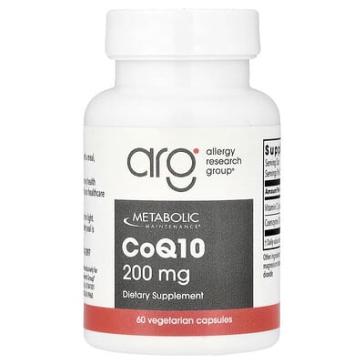 CoQ10, 200 mg, 60 вегетарианских капсул