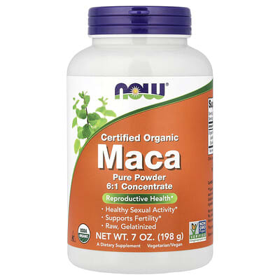 Certified Organic Maca, Pure Powder, 7 oz (198 g)
