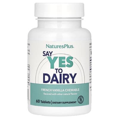 NaturesPlus Say Yes to Dairy, French Vanilla, 60 таблеток
