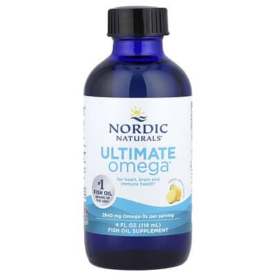 Ultimate Omega®, лимон, 4 fl oz (119 ml)