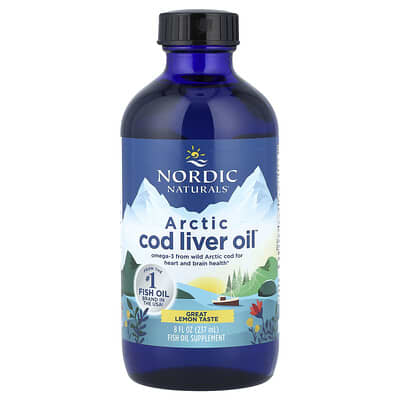Arctic Cod Liver Oil™, лимон, 8 fl oz (237 ml)