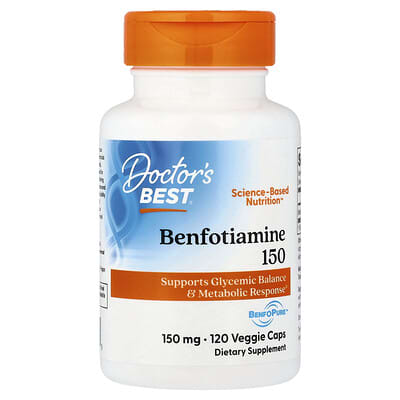 Бенфотиамин 150, 150 mg, 120 вегетарианских капсул Doctor's Best
