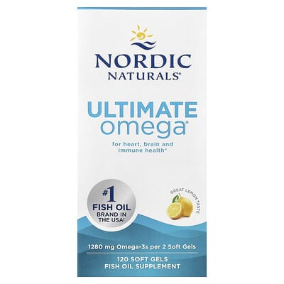 Ultimate Omega®, Lemon, 120 мягких капсул (640 mg на капсулу)