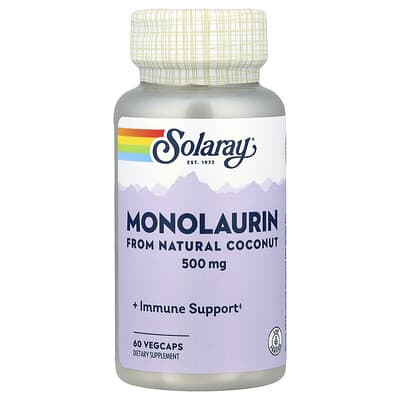 Монолаурин, 500 mg, 60 вегетарианских капсул